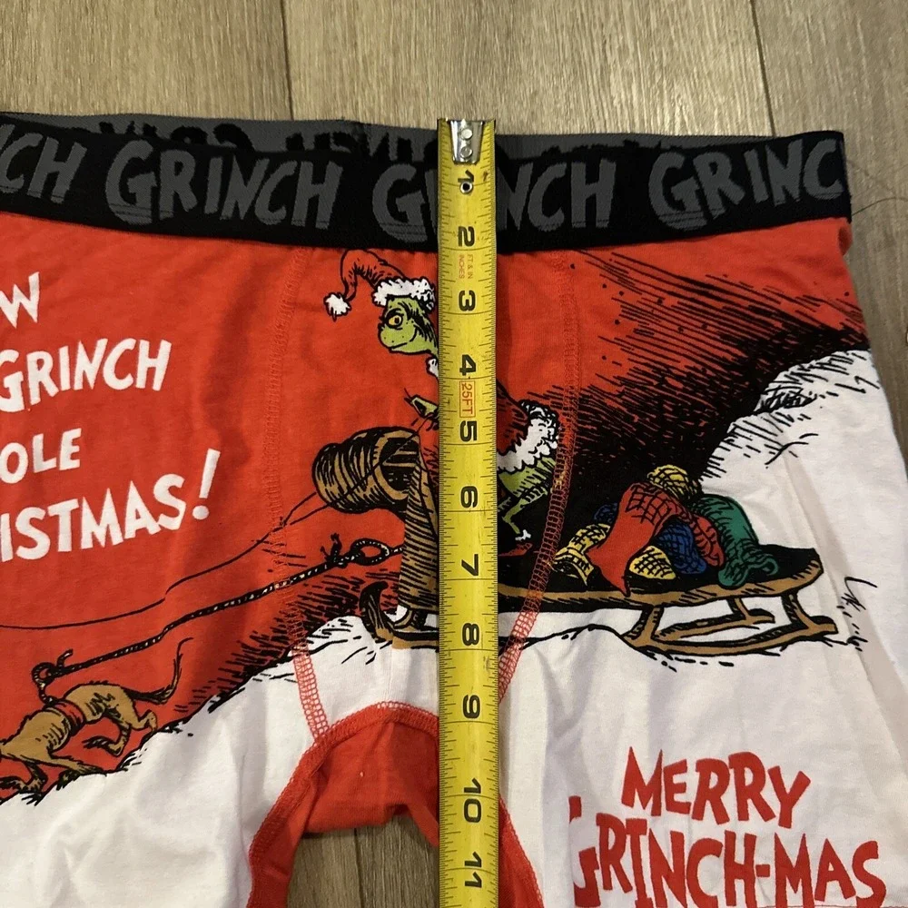 The Grinch Dr Seuss Merry Grinch-mas‎ Men's Boxer Briefs Christmas Small NEW